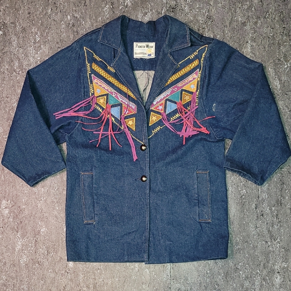PIONEER Women's Blue Denim Jacket
